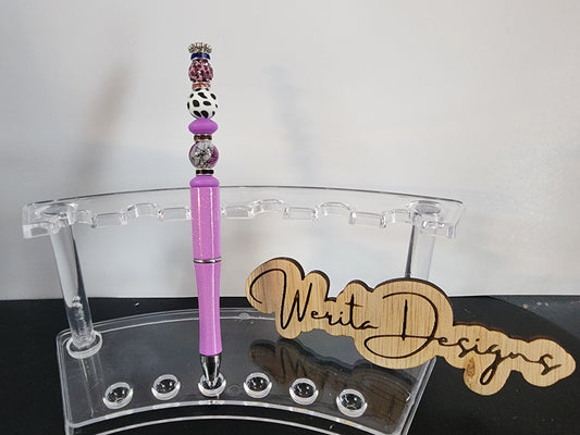 Purple Beaded Pen