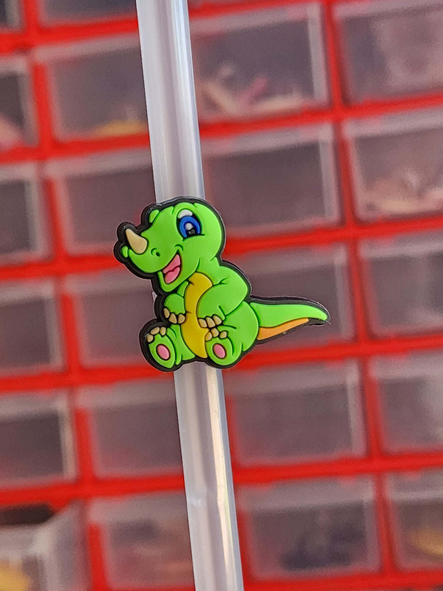 Straw Topper Dino