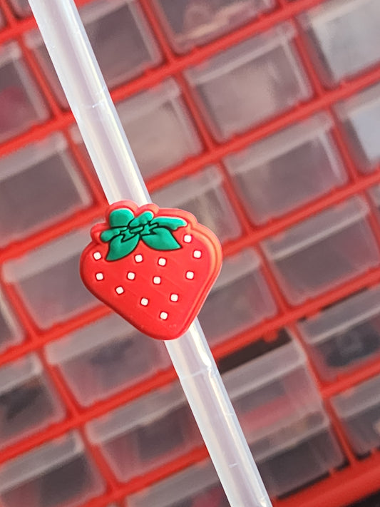 Straw Topper Strawberry